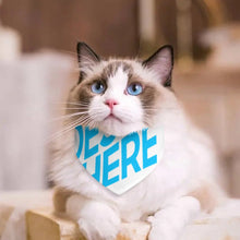 Charger l'image dans la galerie, Collier pour animaux de compagnie écharpe animal foulard triangle bandanas pour chiens chats personnalisé avec photos motif texte logo