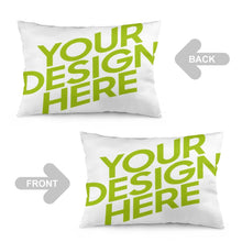 Charger l'image dans la galerie, Taies d'oreiller / Housses de coussin en polyester en forme de longue bande personnalisée avec photo prénom (impression recto-verso)