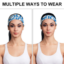 Charger l'image dans la galerie, Impression d'image unique Bandeau de sport anti transpiration pour cheveux personnalisé avec photo motif logo texte
