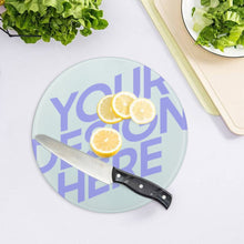 Charger l'image dans la galerie, Planche à Découper en Verre Trempé Personnalisée Avec Texte Motif Logo Photo