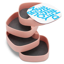 Charger l'image dans la galerie, Boîte à bijoux rotative tendance personnalisée avec photo prénom motif texte