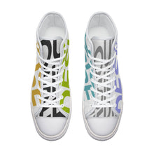 Charger l'image dans la galerie, Chaussures en toile montantes unisexe femme homme tendance personnalisées avec photo motif texte logo