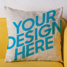 Charger l'image dans la galerie, Taie d'oreiller personnalisée en chanvre simulé (impression recto)