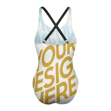 Charger l'image dans la galerie, Bodysuit maillot de bain une pièce moderne sexy femme LT3150 personnalisé avec photo motif texte logo (conception multi-images)