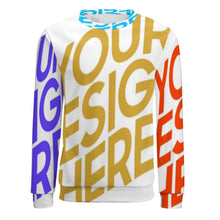 Charger l'image dans la galerie, Sweat shirt Pull-over sans poche homme personnalisé avec photo logo texte motif (impression des multi-images)