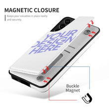 Charger l'image dans la galerie, Coque de téléphone à rabat en cuir TPU pour Samsung Galaxy S22 Impression complète personnalisé avec photo logo texte motif