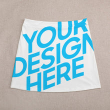 Charger l'image dans la galerie, Mini jupe / jupe courte grande taille chic élégante femme ALQ personnalisée avec motif photo logo texte (impression d’image unique)