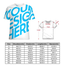 Charger l'image dans la galerie, T-shirt tee shirt NT pour homme impression complète personnalisé avec photo texte (conception une image)