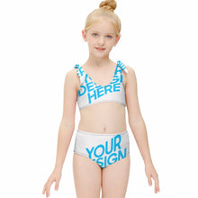 Charger l'image dans la galerie, Maillot de bain deux pièces enfant fille à la mode NT022 personnalisé avec photo motif logo texte