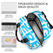 Charger l'image dans la galerie, Sac à lunch étanche isolé portable de grande capacité personnalisé avec photo texte prénom (conception une image)