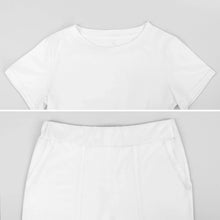 Charger l'image dans la galerie, Impression des multi-images Grande taille Ensemble ensemble short t shirt femme NTZ personnalisé avec photo logo texte motif