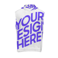 Charger l'image dans la galerie, Sweat à capuche sans manches pour homme VLMS personnalisé avec photo texte prénom (conception une image)