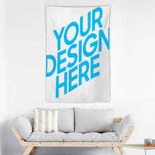 Charger l'image dans la galerie, Tapisserie murale tissu à la mode (version verticale) impression personnalisée avec motif logo texte photo