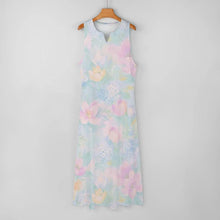 Charger l'image dans la galerie, Grande taille femmes maxi robe longue sans manches GQ personnalisé avec photos motif texte logo (conception multi-images)