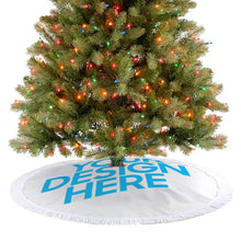 Charger l'image dans la galerie, Jupe de sapin de Noël à franges blancs JJ0525010 impression personnalisée avec motif photo logo texte