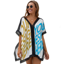 Charger l'image dans la galerie, Couverture maillot de bain de plage élégante femme ZS907 personnalisé avec photo image logo motif texte