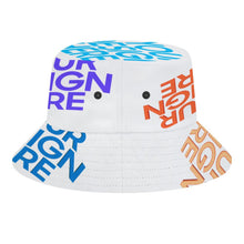 Charger l'image dans la galerie, Chapeau de pêcheur / chapeau bob homme femme chic tendance avec cinq images personnalisé avec photo logo texte motif