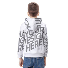 Charger l'image dans la galerie, Sweat à capuche / pull à capuche tout imprimé pour enfants personnalisé avec photo text (impression d'image unique)