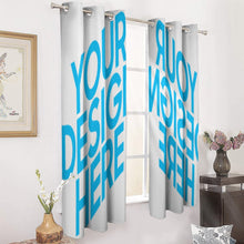 Charger l'image dans la galerie, Rideau perforé design en ligne (deux pièces symétriques) personnalisé avec photo image logo motif texte