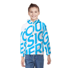 Charger l'image dans la galerie, Sweat à capuche imprimé pour garçon fin et léger coupe ample A38H personnalisé avec photo motif texte (conception une image)