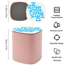 Charger l'image dans la galerie, Boîte à bijoux rotative tendance personnalisée avec photo prénom motif texte