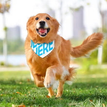 Charger l'image dans la galerie, Collier pour animaux de compagnie écharpe animal foulard triangle bandanas pour chiens chats personnalisé avec photos motif texte logo