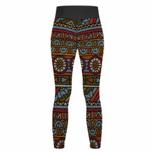 Charger l'image dans la galerie, Pantalon de Sport en Nid d'abeille / Leggings de Yoga Taille Haute Stretch pour Femme YJ050 Personnalisé Impression Complète Une Image Avec Texte Motif Logo Photo