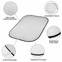 Charger l'image dans la galerie, Pare-soleil de Voiture Pliable en Verre de Pare-brise (Une Paire) QC1104037 Personnalisé avec Texte Photo Image Logo