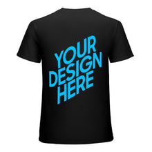 Charger l'image dans la galerie, T-shirt en coton de haute qualité homme imprimé au dos personnalisé avec motif photo logo texte
