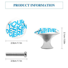 Charger l'image dans la galerie, Poignée de tiroir personnalisée avec prénom photo image texte logo motif