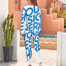 Charger l'image dans la galerie, Pull / sweat ensemble classique pour femme CT20 Personnalisé avec photo et texte (Image unique)