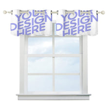 Charger l'image dans la galerie, Deux mêmes pièces décor rideau salon chambre occultant personnalisé avec photo logo texte motif