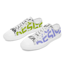 Charger l'image dans la galerie, Chaussures personnalisées en toile à coupe basse (deux chaussures peuvent être personnalisées avec photos différemments)