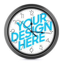 Charger l'image dans la galerie, Horloge murale de style européen personnalisée avec texte photo logo motif