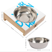 Charger l'image dans la galerie, Bol de nourriture en Bambou en Acier Inoxydable pour Animaux domestiques Pet bol CW1506000 impression personnalisé avec logo photo motif texte