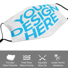 Charger l'image dans la galerie, Masque changeable enfants avec filtres (3 images différentes) personnalisé avec photo logo motif texte