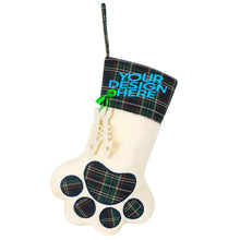 Charger l'image dans la galerie, Décoration en forme de patte de chat à transfert thermique, bas de noël personnalisés avec photo texte motif