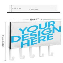 Charger l'image dans la galerie, Crochet à clé mural / Accroche clés rangement mural personnalisé avec photo logo motif texte