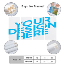 Charger l'image dans la galerie, Peinture suspendue Version verticale 1: 2 GY0903486 Personnalisé (Conception de quatre panneaux, une image)