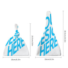 Charger l'image dans la galerie, Bonnet bébé à noeud confortable personnalisé avec photo motif logo texte (deux pièces / paquet)