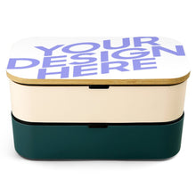 Charger l'image dans la galerie, Boîte à Bento Double Couche  / Lunch Box avec Sangle JJ0522203 Personnalisée avec Photo Logo et Texte