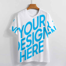 Charger l'image dans la galerie, Impression d'image unique T-shirt col rond grande taille confortable femme NT personnalisé avec photo logo texte motif