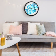 Charger l'image dans la galerie, Horloge PC murale vintage décorative personnalisée avec photo texte prénom
