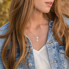Charger l'image dans la galerie, Collier Pendentif Coeur X0056 en argent sterling 925 pour femme gravure personnalisé avec prénom texte