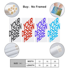 Charger l'image dans la galerie, Peinture suspendue Version verticale 1:2 GY0903487 Personnalisé (Quatre panneaux avec différentes conceptions d'image)