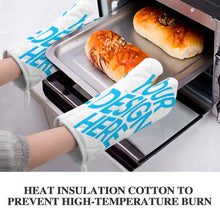 Charger l'image dans la galerie, Gants thermique / gants anti chaleur (ensemble de deux pièces) personnalisés avec prénom photo logo motif texte