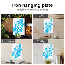 Charger l'image dans la galerie, Tableau suspendus / peinture suspendu en tôle version verticale (épaissie) personnalisé avec photos motif texte