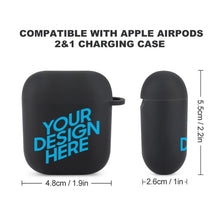 Charger l'image dans la galerie, Étui / Coque de protection AirPods bluetooth Apple personnalisé avec photo texte motif logo