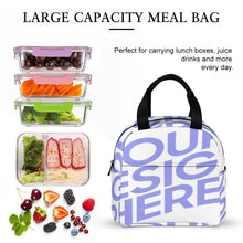 Charger l'image dans la galerie, Grand Sac Isotherme Repas / Sac à repas avec poche personnalisé avec photo logo texte motif (Impression d’image unique)