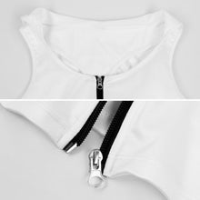 Charger l'image dans la galerie, Gilet à capuche de sport avec fermeture éclair femme / Soutiens gorge de sport running B772 personnalisée de plusieurs images avec texte et logo photo
